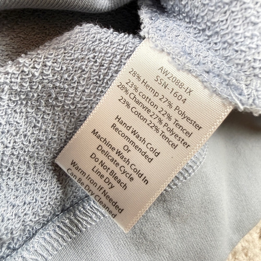 ATM Anthony Thomas Melillo Dress Womens S Blue Hemp Tencel Athleisure Cozy Luxe - Picture 7 of 15